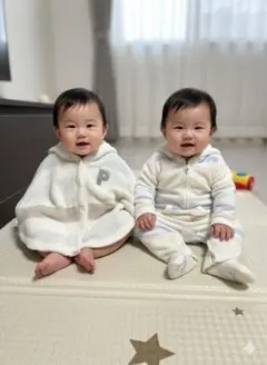 gelato pique ジェラピケ　ベビーポンチョ　カバーオール 80 セット