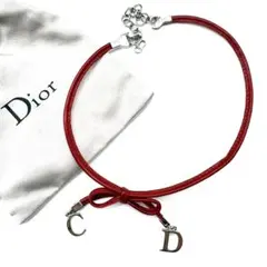【希少！良品！✨】ディオール ChristianDior ネックレス レッド 2026年最新】Christian Dior カラー：レッド系 レディース ネックレス