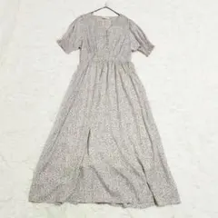 SHEENADELRAY シーナデルレイ ロング ワンピース М 白 小花柄 紫のサムネイル