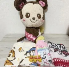 ディズニーグッズ6点セット ぬいぐるみ ハンカチ クリップ まとめ売り