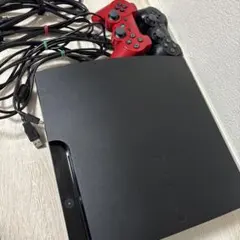 PS3本体 コントローラー2個付き ブラック　CECH-3000A