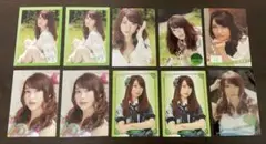 大島優子 AKB48 トレカ 両面 クリア キラカード 10枚セット