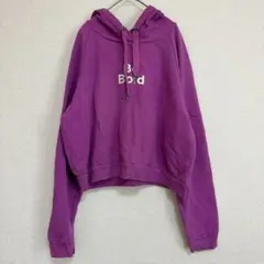エアロポステール ロゴ パーカー フード長袖 XL 紫 綿 デイリーお出かけのサムネイル