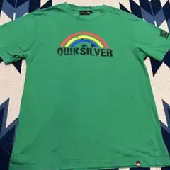 Quiksilver レインボー Tシャツ グリーン