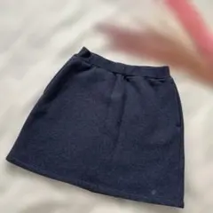 UNIQLO フリース　130㎝　ダークグレー スカート　暖か　冬