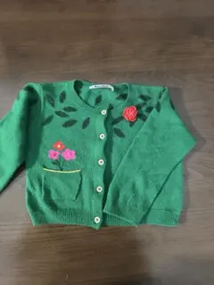 ファミリア　長袖ニットカーディガン　90cm