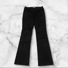 PROPORTION BODY DRESSING フレアパンツ黒 センタープレス