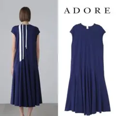 ADORE エアリープレーンクロスワンピース（38）定価55000円【美品