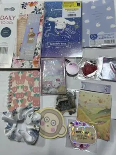 산리오 文房具 スケジュール帳 メモ帳 묶음 판매