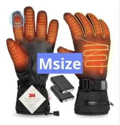 本日限定‼️電熱グローブ 電熱手袋 バイク 8000mAh*2 バッテリー付き M