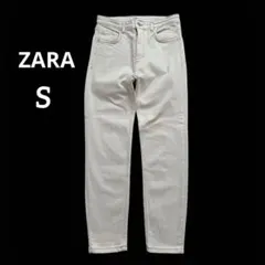 ZARA ザラ　ホワイトデニムパンツ　白　Sサイズ　小さいサイズのサムネイル