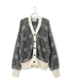 jimwag チェック柄 シャギーニットカーディガン jimwag チェック柄 シャギーニットカーディガン - メルカリ