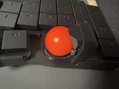 25mmトラックボール球 オレンジ コート処理済