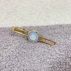 ウェッジウッド ネクタイピン ジャスパー 帆船 シップ 水色 ゴールド 英国製