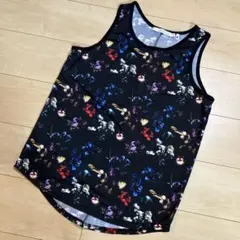 rehacer 日本製 タンクトップ L フラワー