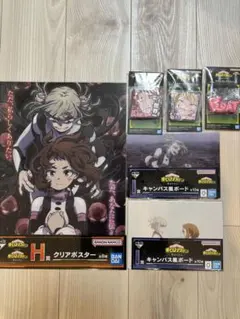 僕のヒーローアカデミア クリアポスター、ラバーコレクション、キャンバスボード