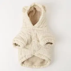 moncheri モンシェリ くま耳キルティングチェックジャケット 試着のみ