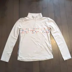 【le coq sportif】ライトグレー長袖シャツ ジッパー付 レディースS