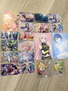 プロセカ　ウエハースカード16枚と非売品ポストカードとアクスタリンレンセット