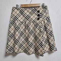 BURBERRY BLUE LABEL　ノバチェック　ラップスカート　38