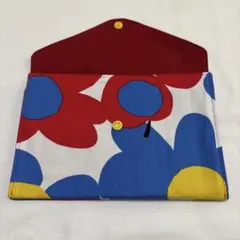 ハンドメイド　ぺったんこマルチケース　母子手帳　通帳入れ