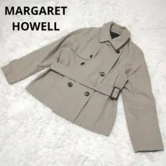 マーガレットハウエル　トレンチコート　ライナー取外し可能　ベルト付き　水牛ボタン マーガレットハウエル トレンチコート ライナー取外し可能