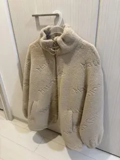 ベージュ フリースジャケット ボアジャケット