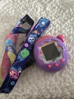 たまごっちパラダイス　purple sky ストラップピンクに変更