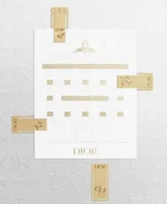 【新品未使用未開封品】Dior 金属製しおり 4枚セット 限定 非売品