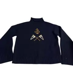 Polo Ralph Lauren ネイビー タートルネックセーター XS