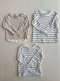✨まとめ売り✨長袖Tシャツ 3点セット　保育園着#80センチ