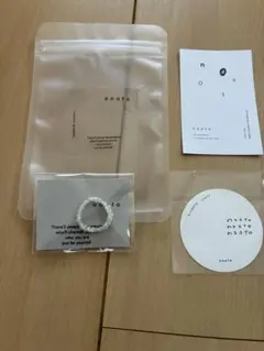 試着のみ　nooto ビーズリング 指輪 ホワイト11号arts&science