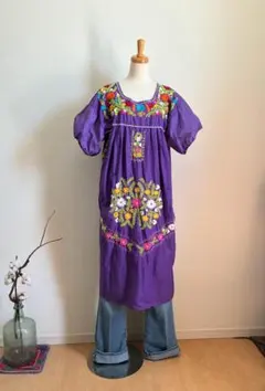 used サンアントニーノ メキシコ刺繍 ワンピース | 夏と言えば