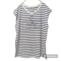 colza コルザ 【M】カットソー 美品 ボーダー レディース USED 古着のサムネイル