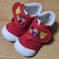 ミキハウス 赤 スニーカー 13cm 日本製 mikihouse