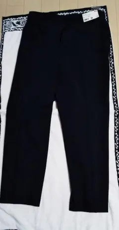 値下 UNIQLOネイビー スマートアンクルパンツ XL