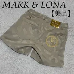 MARK & LONA 現行 刺繍 金 ゴールド 金刺繍 ハーフパンツ ゴルフ