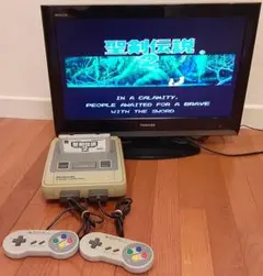 動作確認済み！　ソフト付きですぐ遊べる！　希少　スーパーファミコン　ニンテンドー