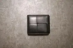 BOTTEGA VENETA カセット コインパース付き二つ折り財布 ブラック