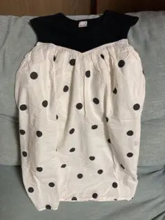 petit main ドット柄ノースリーブワンピース 130