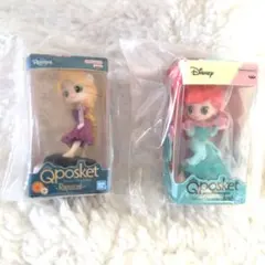 Qposket ミニチュアコレクション ラプンツェル アリエルフィギュア