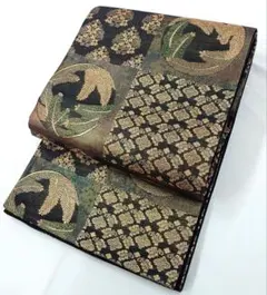 FN12152m 着物 正絹 袋帯 六通柄