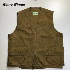 古着◉80s GAME WINNER ハンティングベスト L ブラウン 登山