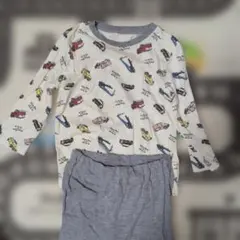 働く車　パジャマ　110 長袖　薄手