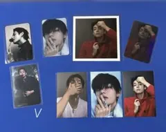 BTS V 両面ホログラムフォトカード・ましかくフォト・ステッカー