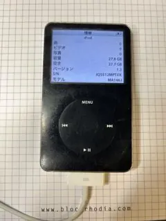 Apple iPod MA146J/A 箱あり 付属品あり 動作確認済み iPod Classic 第5世代 30GB A1136 ブラック モデル MA146J/A 動作良好