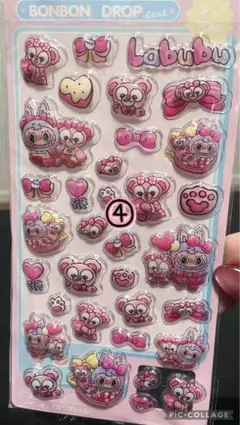 Labudubu ボンボンドロップ ステッカーシェリーメイラブブコラボ