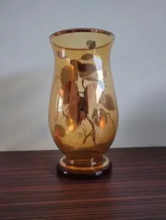 Bohemia Glass 花瓶 チェコスロバキア製 アンバー - メルカリ