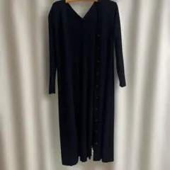 秋服 ROSEBUD ロングカーディガン ブラックのサムネイル
