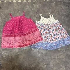 花柄キャミソールワンピース2点セット　baby Gap